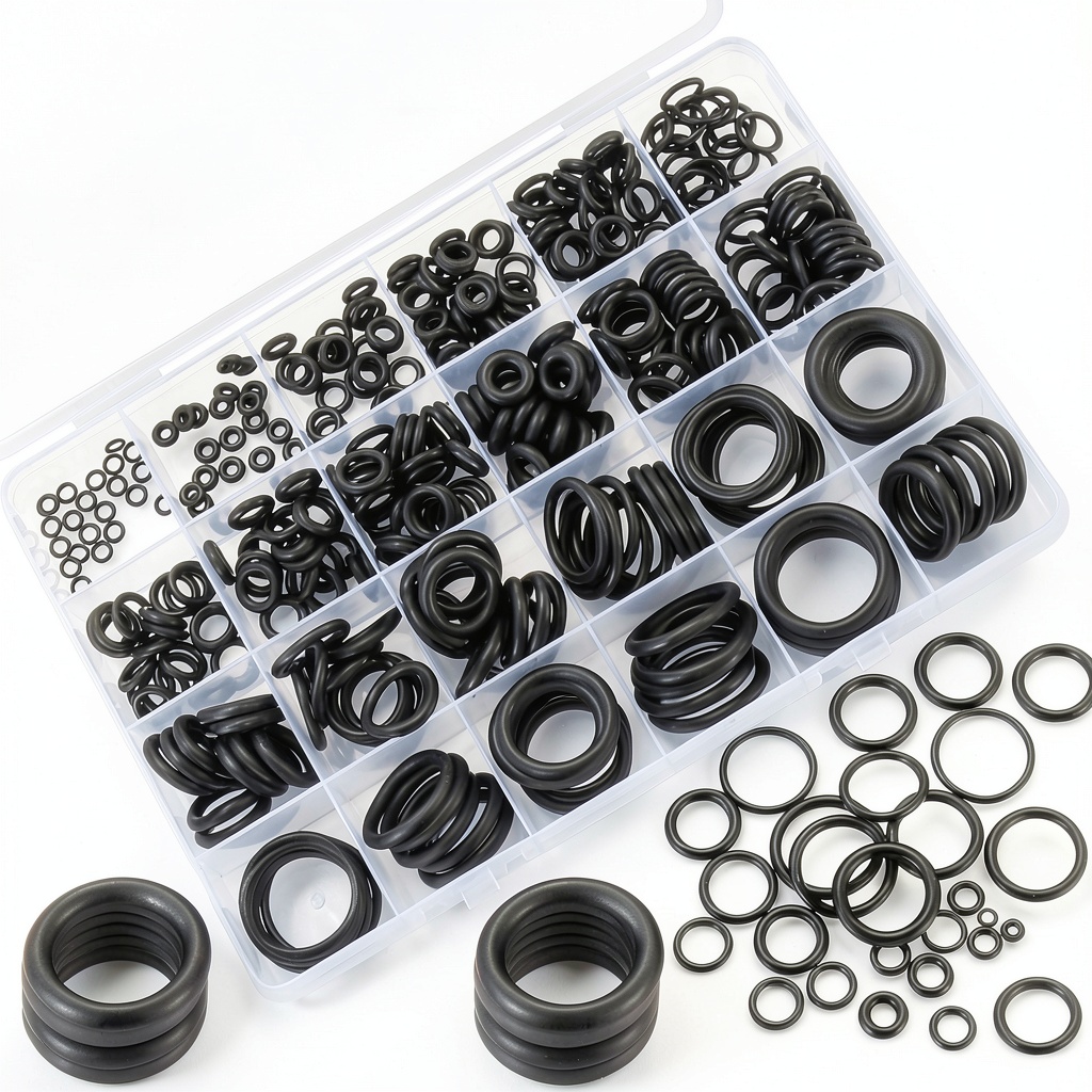 Installing MUZHUPGUZ O Rings Premium Rubber Seals for Plumbing Auto on a wooden workbench