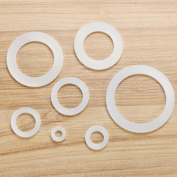 Uxcell Silicone Gasket White Waterproof Sealing Ring-5