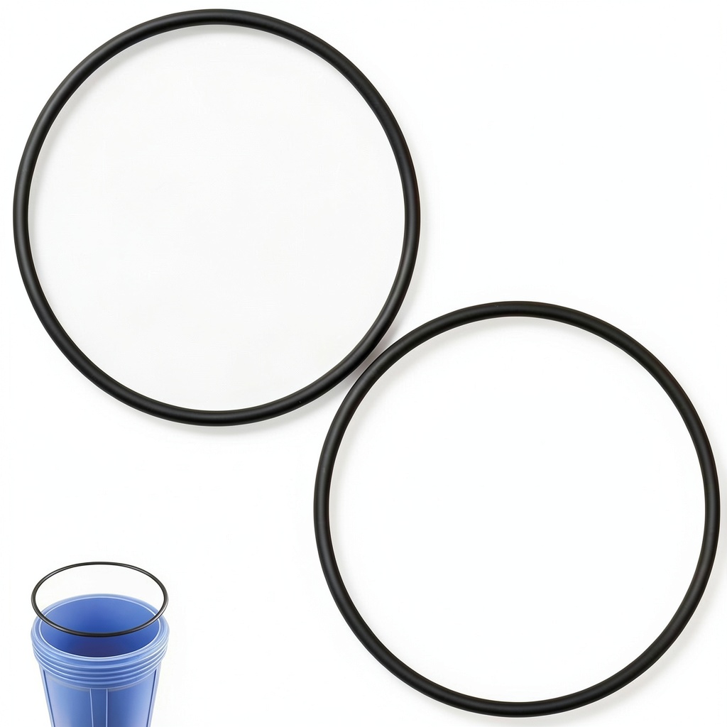 Installing RPBKE Water Filter O-Ring EPDM Rubber Leak-Proof Replacement on a wooden desk