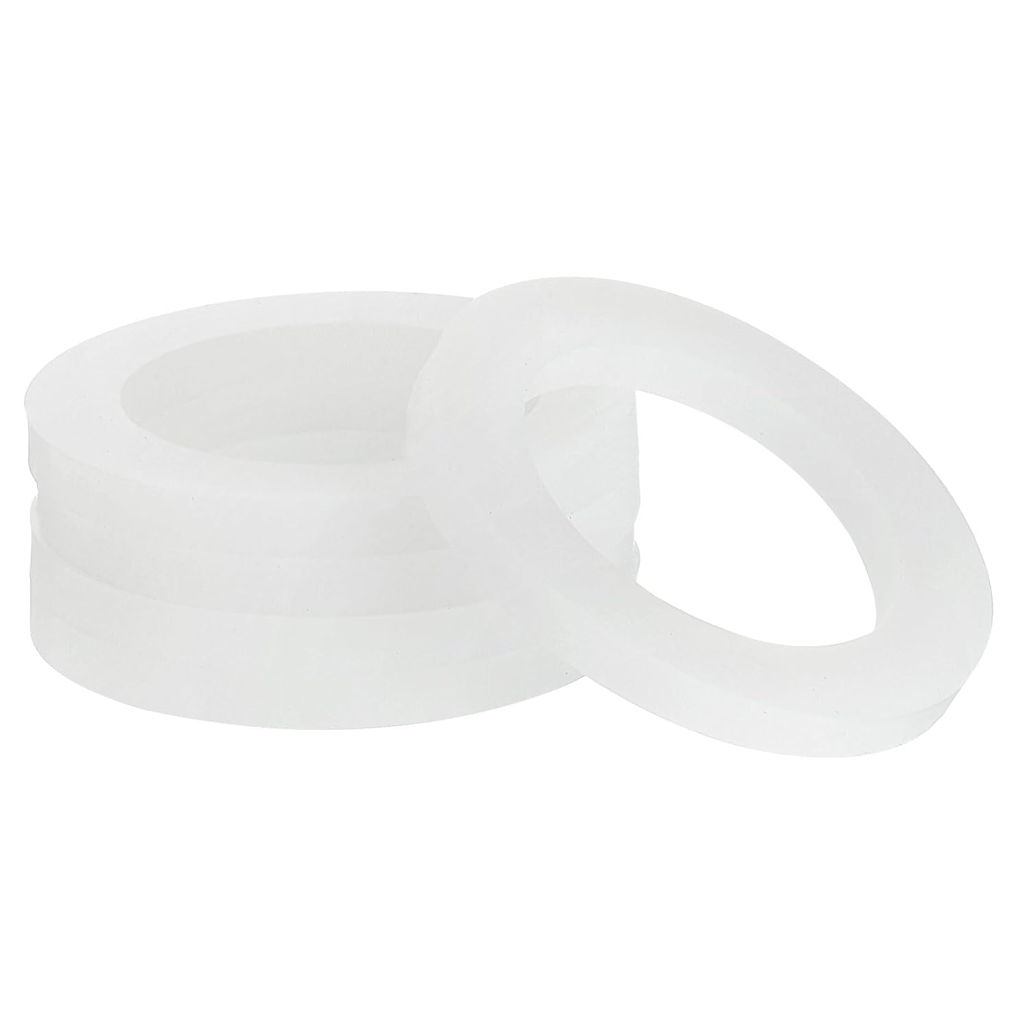 Installing Uxcell Silicone Gasket White Waterproof Sealing Ring on a wooden workbench