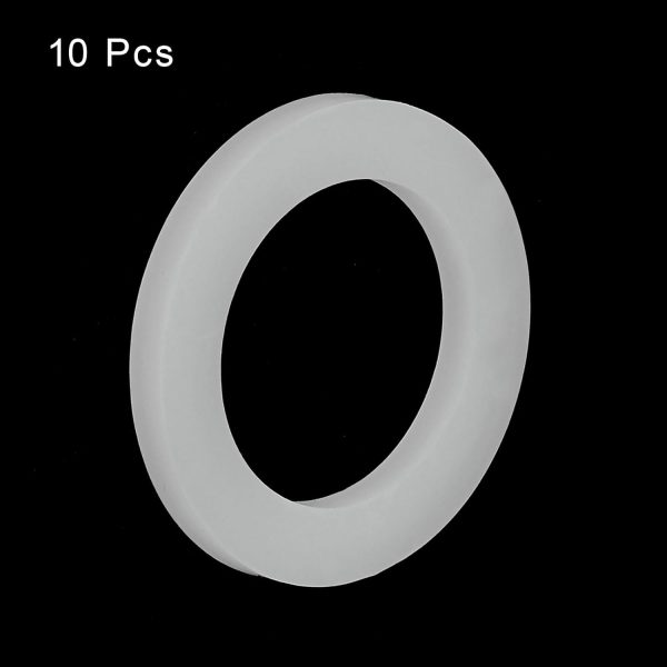 Uxcell Silicone Gasket White Waterproof Sealing Ring-2