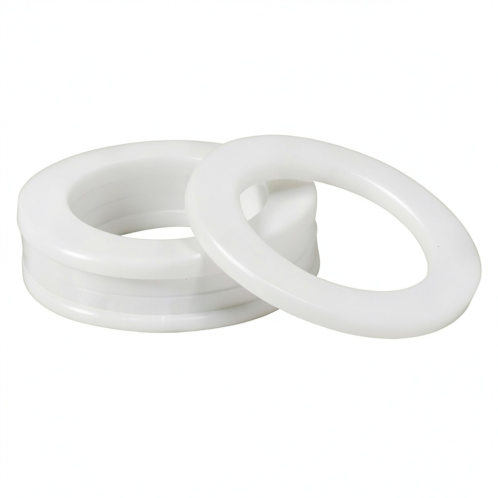 Installing Uxcell Silicone Gasket White Waterproof Faucet O Ring on a kitchen sink