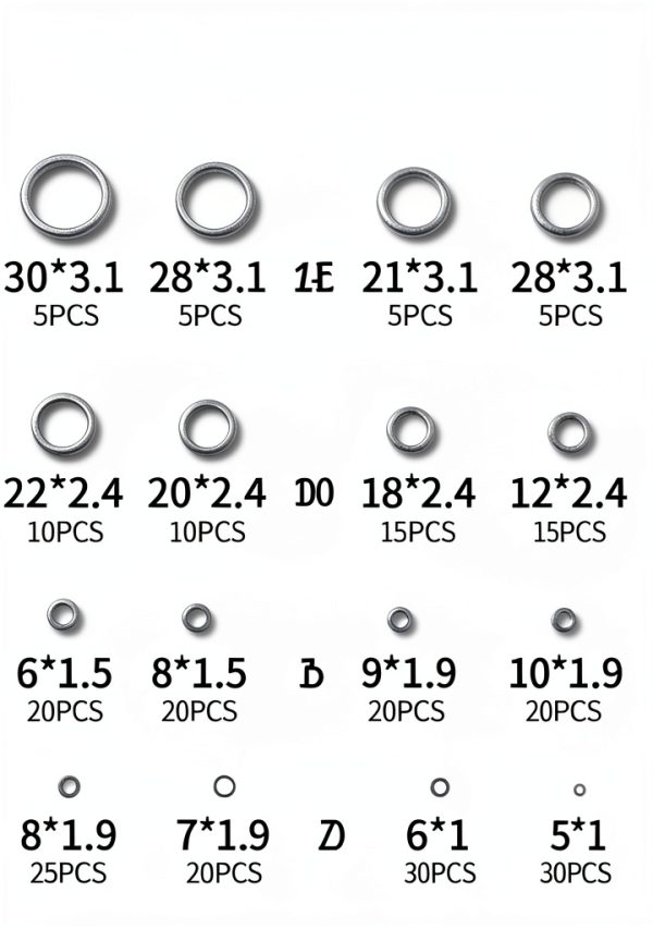 Dasinro O Ring Assortment Kit Nitrile Rubber 400 Pcs-1