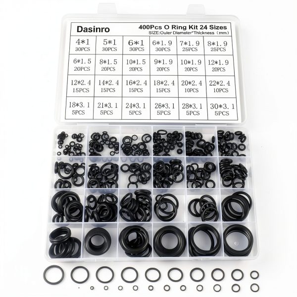 Dasinro O Ring Assortment Kit Nitrile Rubber 400 Pcs-0