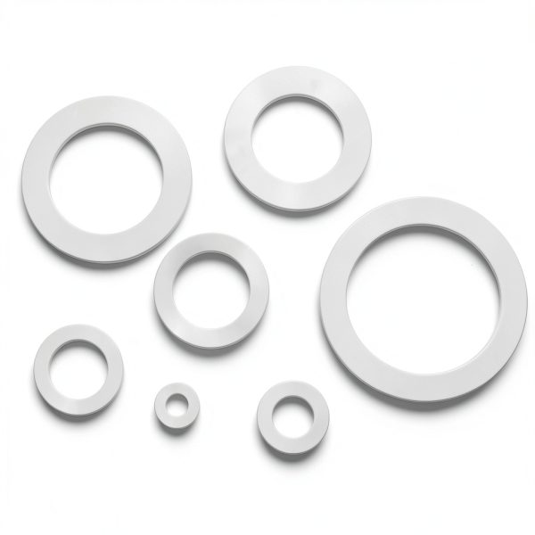 Uxcell Silicone Gaskets White Waterproof Seals 10Pcs-5