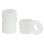 Silicone Gaskets uxcell White Waterproof Temperature-0