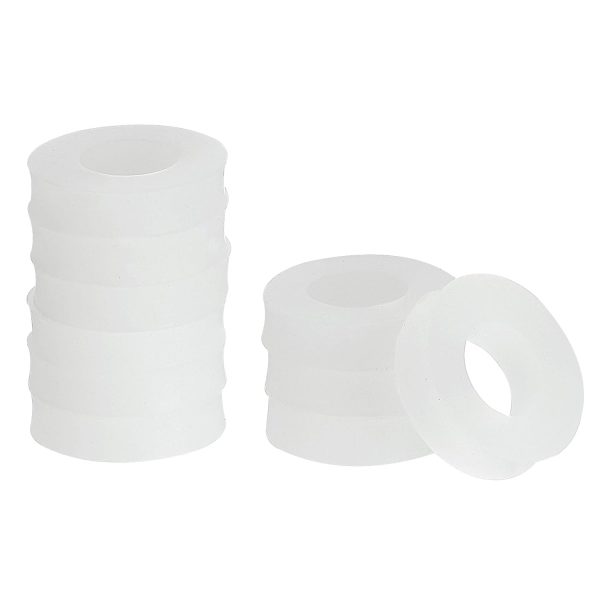 Silicone Gaskets uxcell White Waterproof Temperature-0