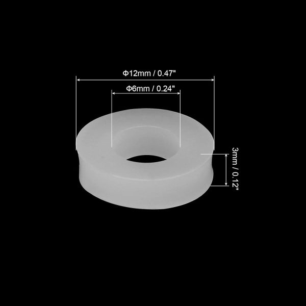 Silicone Gaskets uxcell White Waterproof Temperature-1