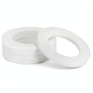 Uxcell Silicone Gaskets White Waterproof Seals 10Pcs-0