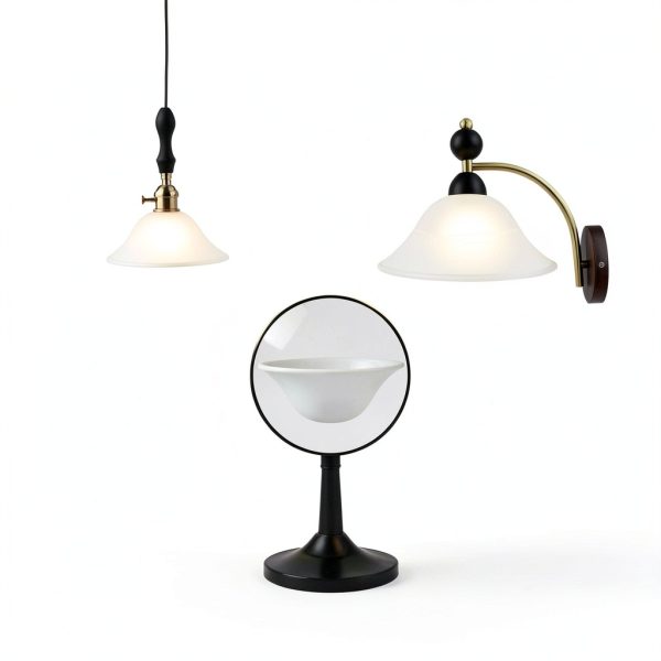 Lianheng Classic White Glass Lamp Shade E26-3