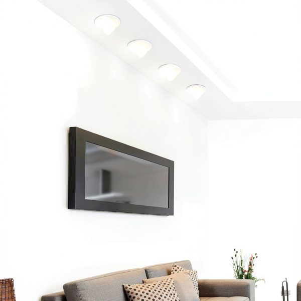 Ceiling Light Shade Festerekey White Matte Round-6