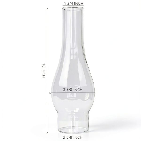 GXFCCYXT Borosilicate Glass Chimney for Rayo Lamps-2
