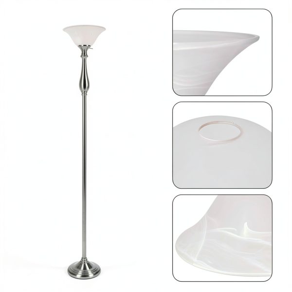 Lianheng Classic White Glass Lamp Shade E26-5