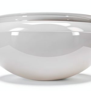 Satco Glass Table Lamp White Round 8in Model 50331-0