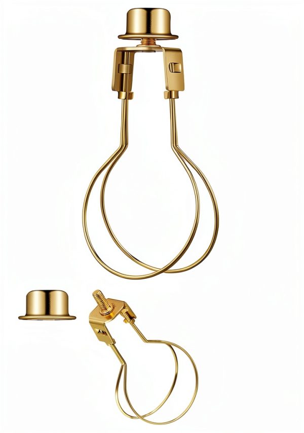 Honoson Lampshade Adapter Metal Gold Finish 2‑Inch for Tabletop Lamps-1