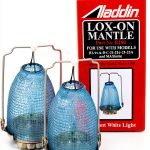 Aladdin Blue Cotton Tabletop Lamp Shade Set Modern Classic Round 2pcs-0