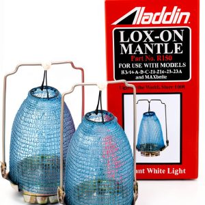 Aladdin Blue Cotton Tabletop Lamp Shade Set Modern Classic Round 2pcs-0