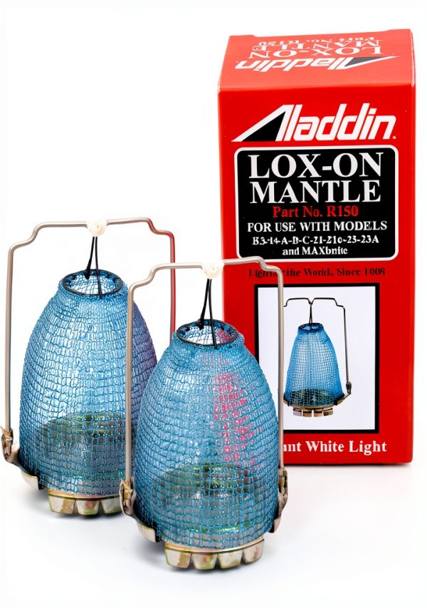 Aladdin Blue Cotton Tabletop Lamp Shade Set Modern Classic Round 2pcs-0