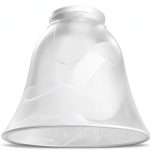 LHLYCLX Ceiling Fan Light Glass Replacement Alabaster 2.17" Fitter-0