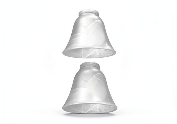 LHLYCLX Ceiling Fan Light Glass Replacement Alabaster 2.17" Fitter-1