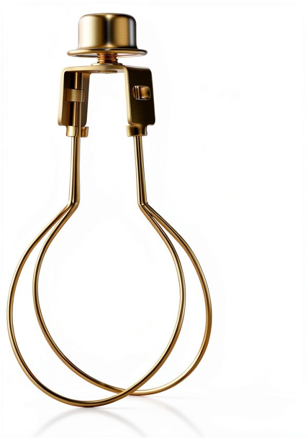 Honoson Lampshade Adapter Metal Gold Finish 2‑Inch for Tabletop Lamps-0