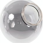 KASTLITE 8 Globe Light Cover Clear Acrylic Screw Neck 3.24"-0