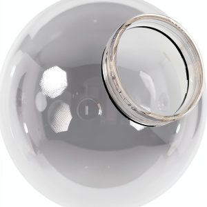 KASTLITE 8 Globe Light Cover Clear Acrylic Screw Neck 3.24"-0