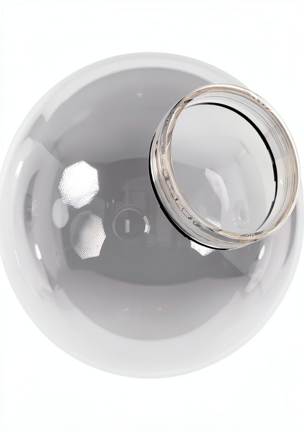 KASTLITE 8 Globe Light Cover Clear Acrylic Screw Neck 3.24"-0