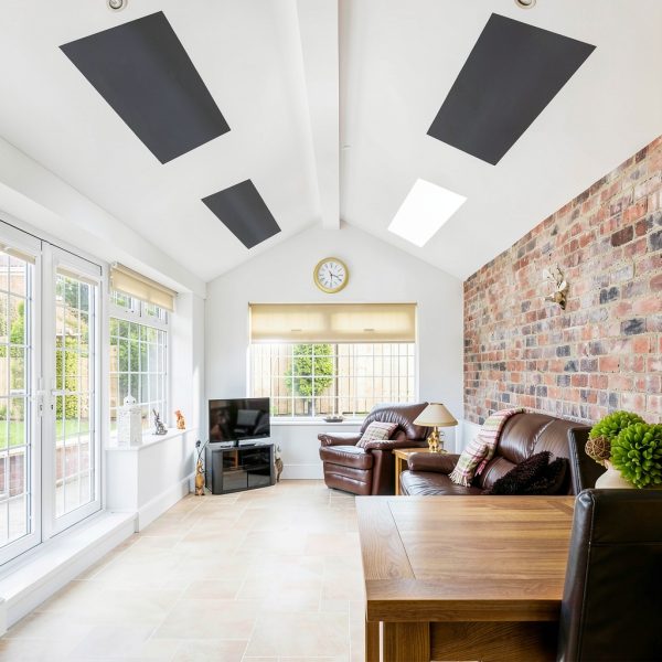 Ceiling Light Cover Aksipo 4x2 ft Black Polyester Magnetic Set-4