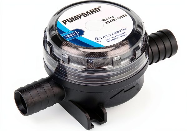 Jabsco Pumpgard Inline Strainer 3/4" Barb Low Profile Steel-0