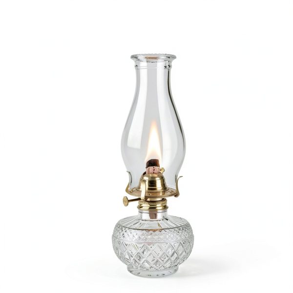 Oil Lamp Chimney Replacement,3 Inch x 8 Inch Kerosene Lamp Globe,Clear Glass Oil Lamp Globe, Crimped Top Hurricane Lamp Shade Cover,Glass Chimney for Oil Lamps(1 Pack)-6