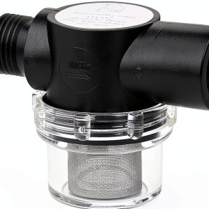 Shurflo 255-213 1/2" MNPT x FNPT Inline Strainer for 2088 Series Pumps-0