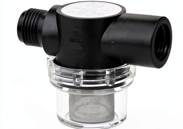 Shurflo 255-213 1/2" MNPT x FNPT Inline Strainer for 2088 Series Pumps-0