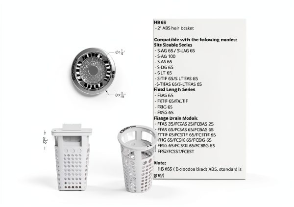Infinity Drain: HB 65-2" Hair Basket for 65 series-1