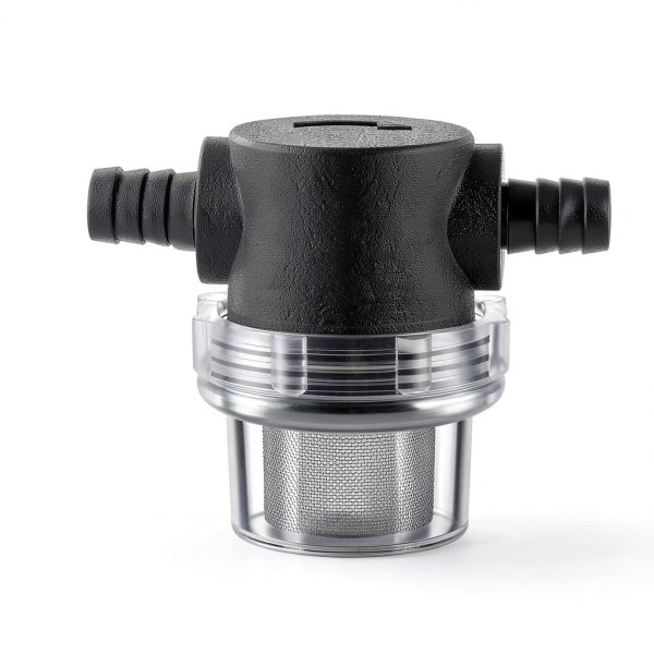 1/2 Inches Water Pump Strainer, Compatible with 3/8 Inches Hose Barb In-Line Strainer Twist-On Pipe Sprayer Filter for Water Pump 12V Direct Current 80 PSI RV Camper Marine Boat Lawn (2)-1