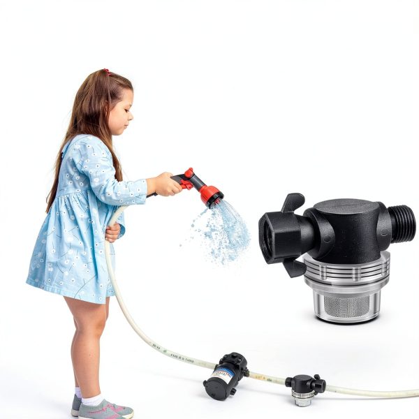 Dreyoo Water Pump Strainer Filter, Compatible with Shurflo Swivel Nut 255-315, 1/2 Inch Fitting with 50 Mesh Stainless Steel Screen and 6.6 FT Tape-5