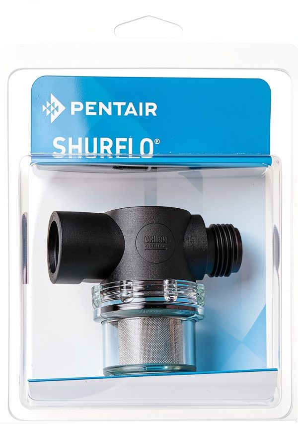 Shurflo 255-213 1/2" MNPT x FNPT Inline Strainer for 2088 Series Pumps-1