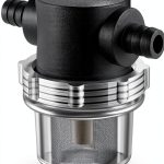 Water Pump Strainer Dreyoo 3/8" Twist-On Filter for 12V RV Marine-0