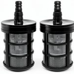 Stainless Steel Encryption Filters Double-Layers Stainless Steel Encryption Garden Hose Strainer with 3/8", 1/2" Barb Connection for Sprayer，Car Washers，Oil Pumps and Industrial Equipment (2 Packs)-0