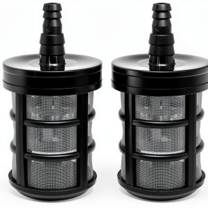 Stainless Steel Encryption Filters Double-Layers Stainless Steel Encryption Garden Hose Strainer with 3/8", 1/2" Barb Connection for Sprayer，Car Washers，Oil Pumps and Industrial Equipment (2 Packs)-0