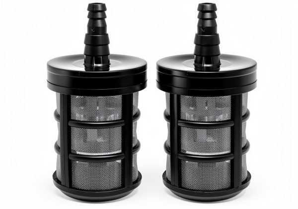 Stainless Steel Encryption Filters Double-Layers Stainless Steel Encryption Garden Hose Strainer with 3/8", 1/2" Barb Connection for Sprayer，Car Washers，Oil Pumps and Industrial Equipment (2 Packs)-0