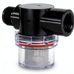 SHURFLO 1/2 inch Twist-On Pipe Strainer Black Plastic Strainer NPSM-0