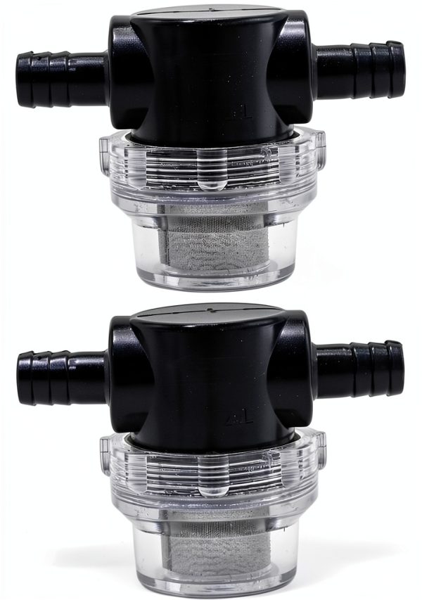 1/2 Inches Water Pump Strainer 2PCS for 12V DC 80 PSI Camper Marine Boat Lawn, 80 Mesh Filter-0