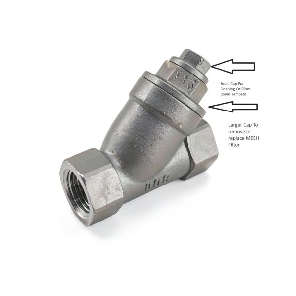 Y Strainer 1" Stainless Steel 316 800 PSI WOG 20 Mesh by Guardian-5